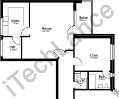 2D floor plan