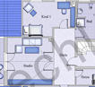 2D Color & Texture Floor plan