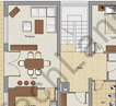 2D Color & Texture Floor plan